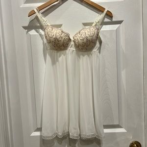 NWT Cinema Etoile Chiffon Nightie Lingerie - 1 tiny flaw
